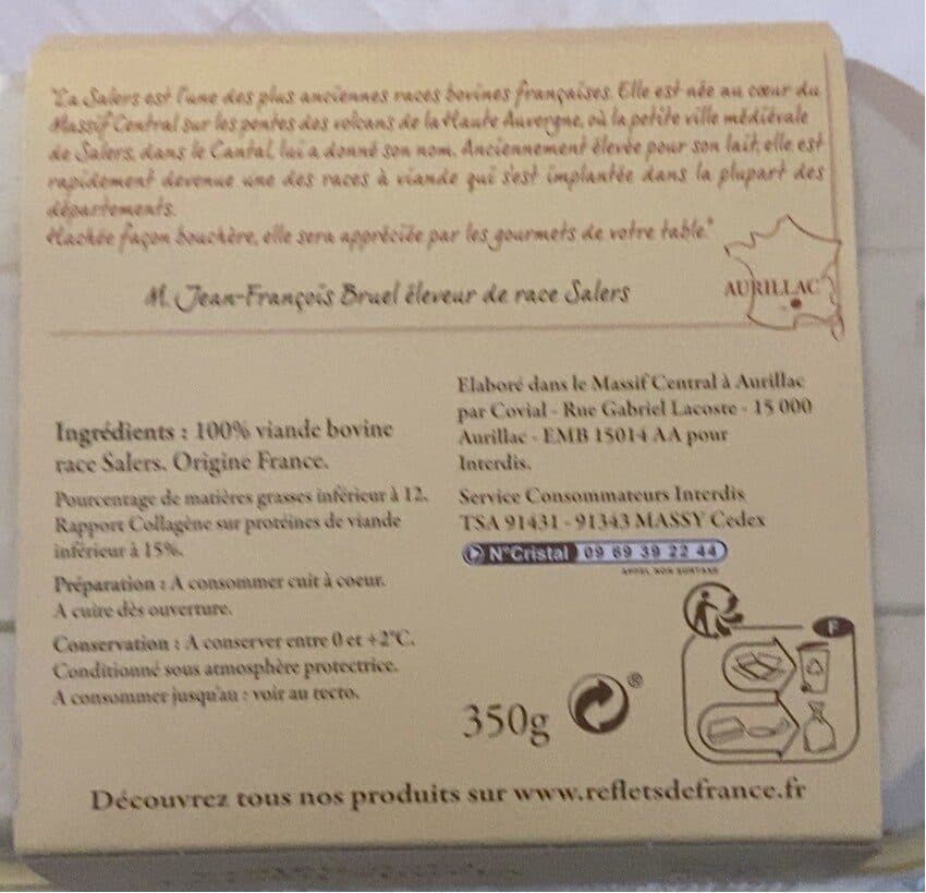 Carrefour Viande hachée race Salers packshot