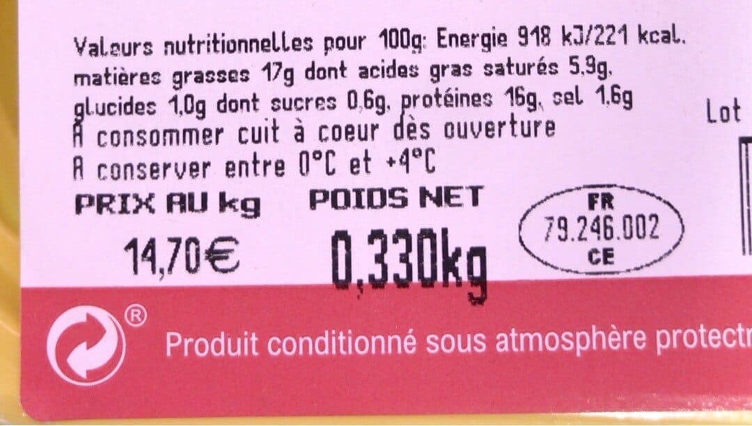 Carrefour Saucisse de Toulouse Bio packshot
