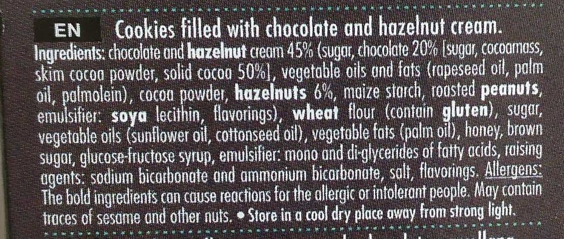 Me & You Cookies chocolat/noisette packshot