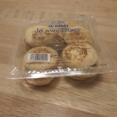 LA BARRE Mini Blinis x 10 packshot