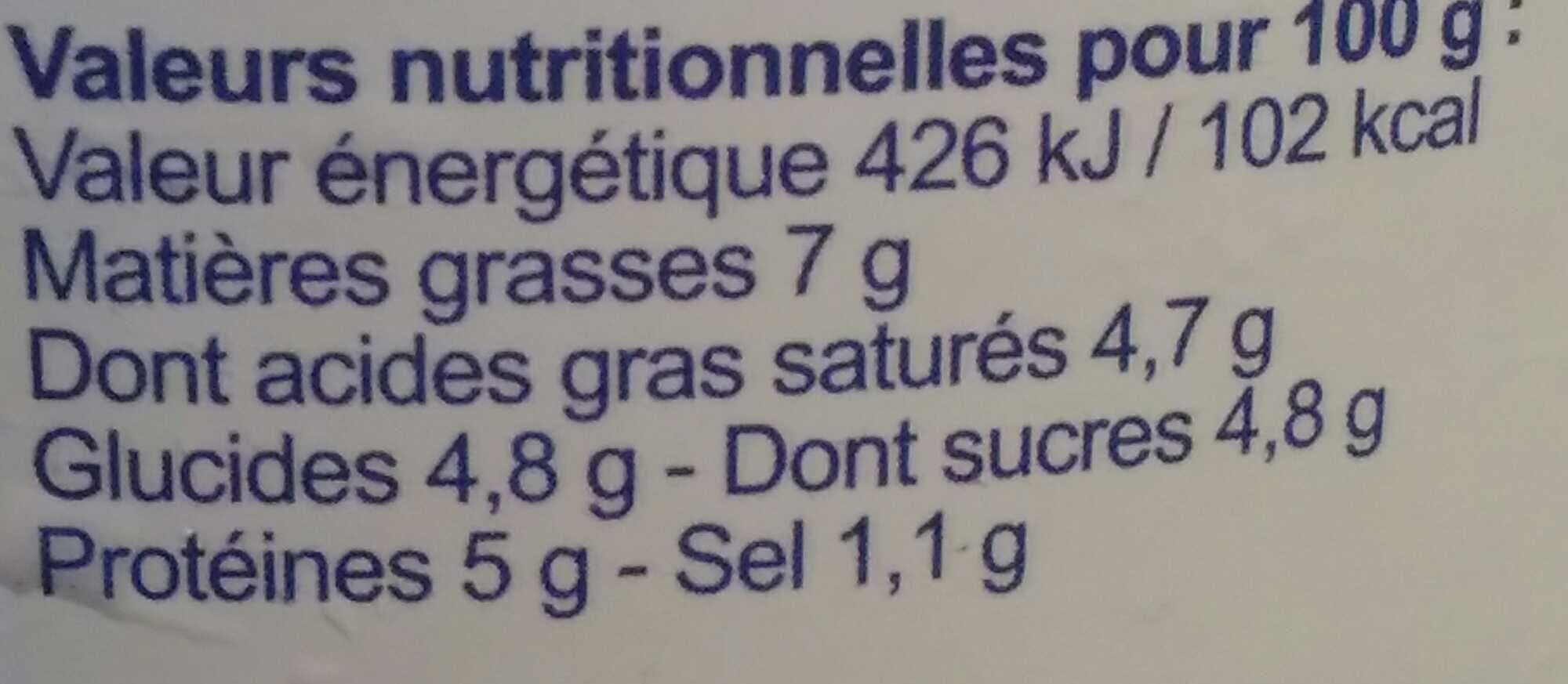 Lait du Forez Sarasson fromage frais assaisonne 7% M.G. packshot