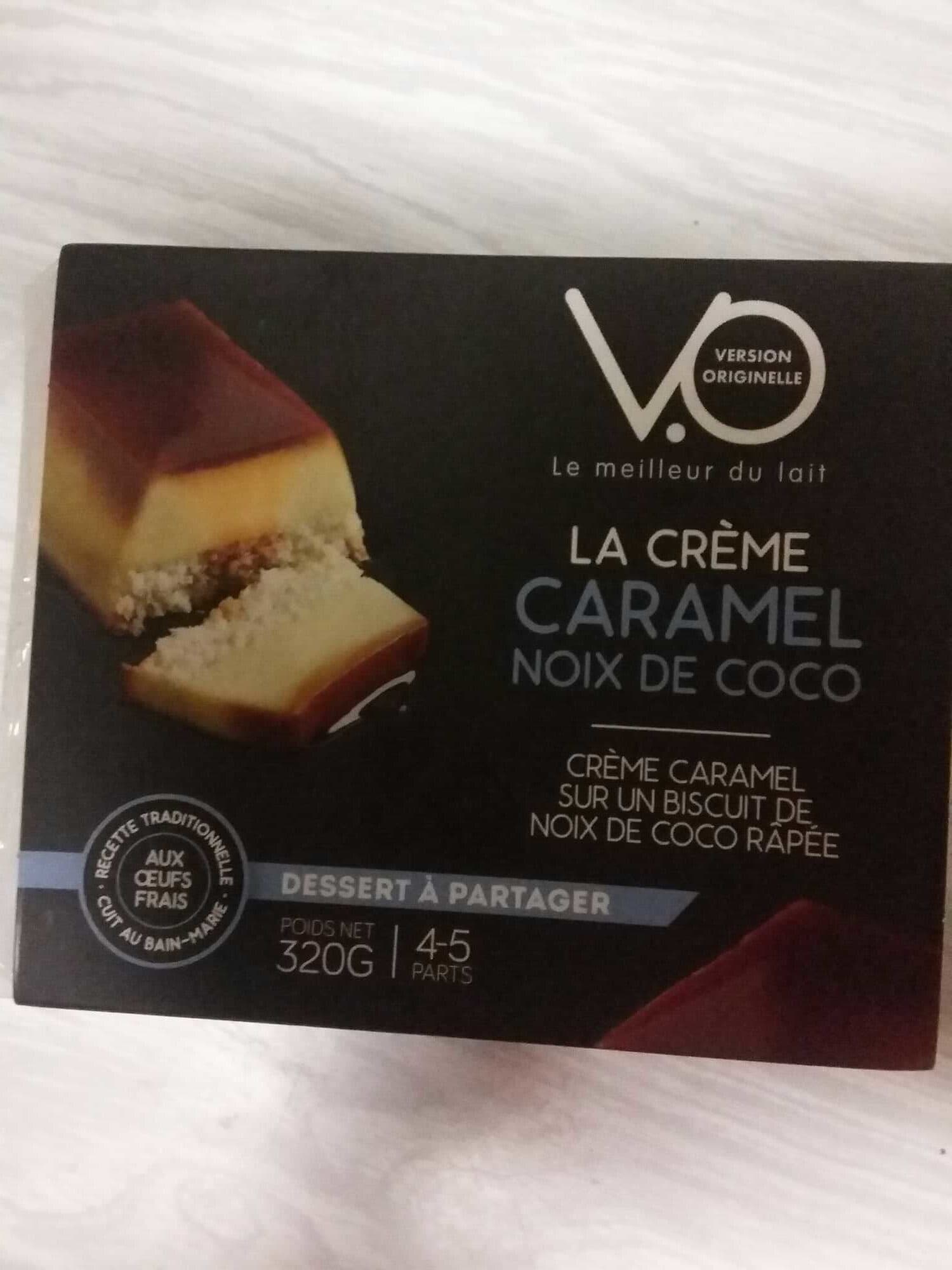 V.O Crème caramel noix de coco packshot