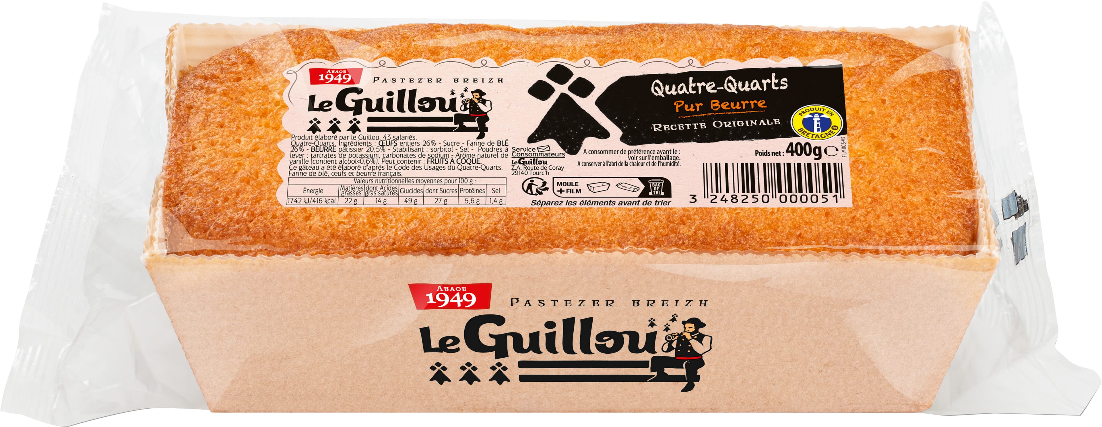 Le Guillou Quatre Quarts Pur Beurre Le Guillou packshot