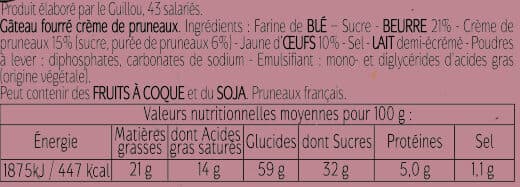 Le Guillou Gâteau Breton à la crème de pruneaux - Le Guillou packshot