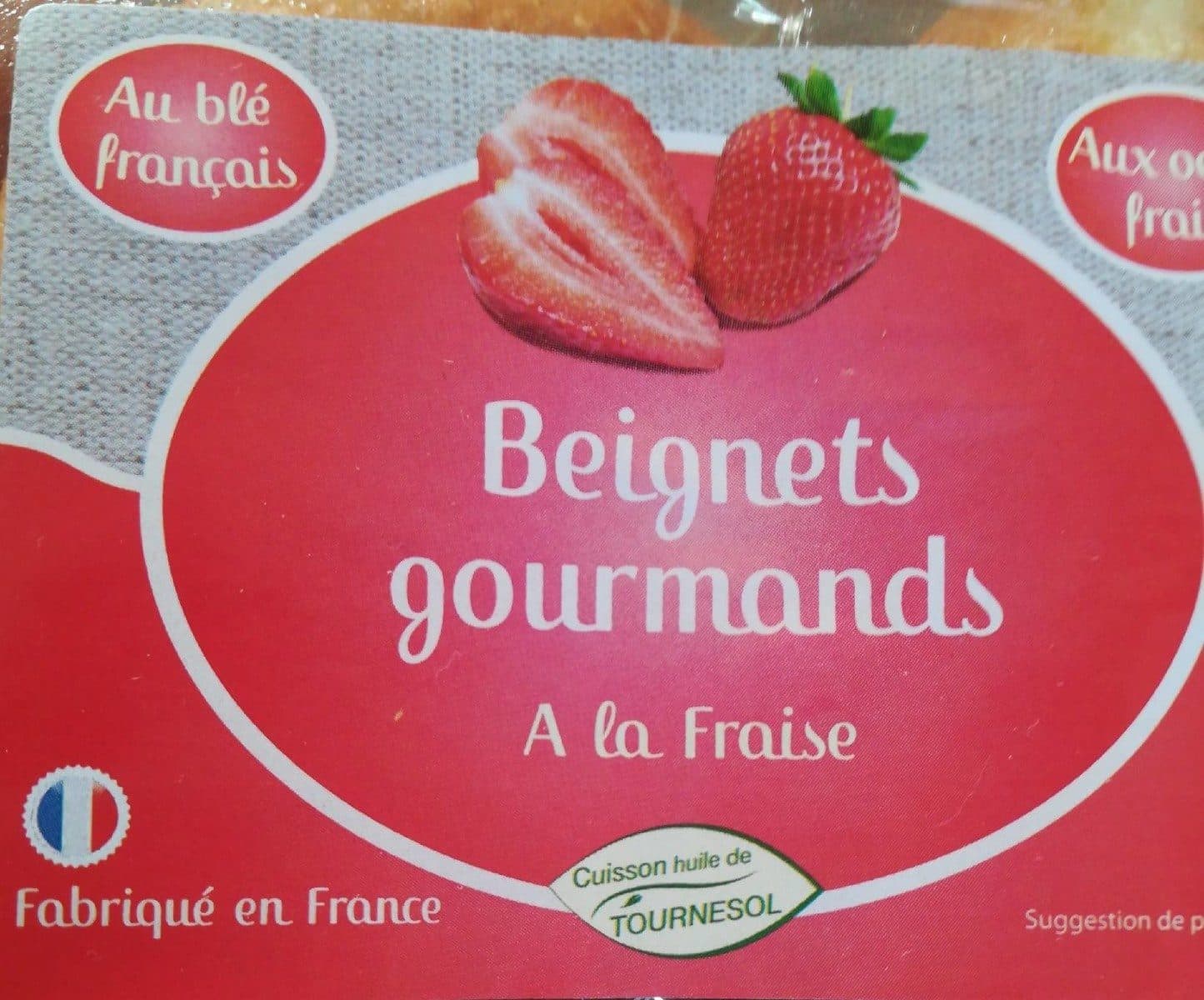 Open Food Facts Beignets gourmands à la fraise packshot