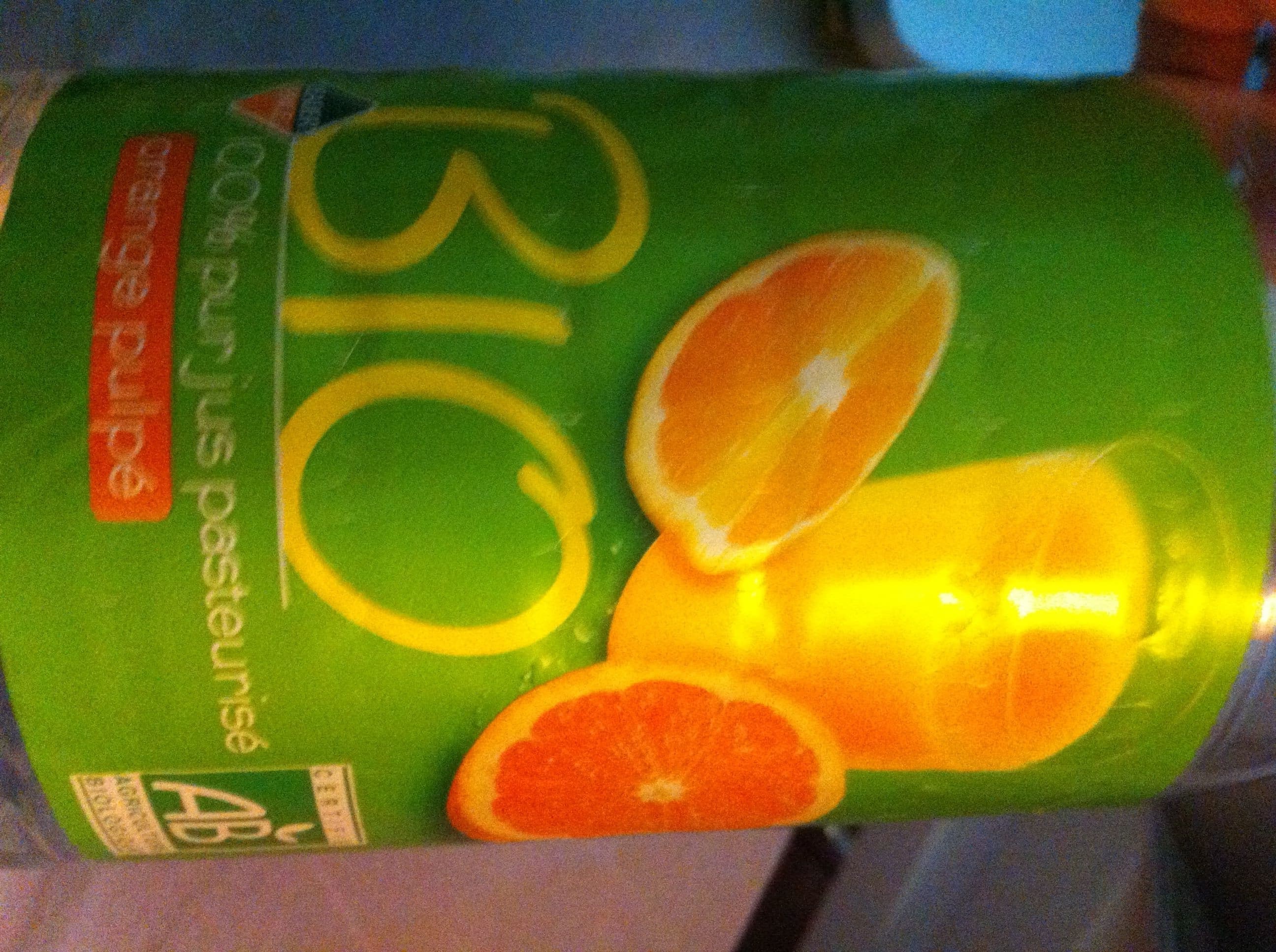 Leader Price Orange pur jus avec pulpe packshot
