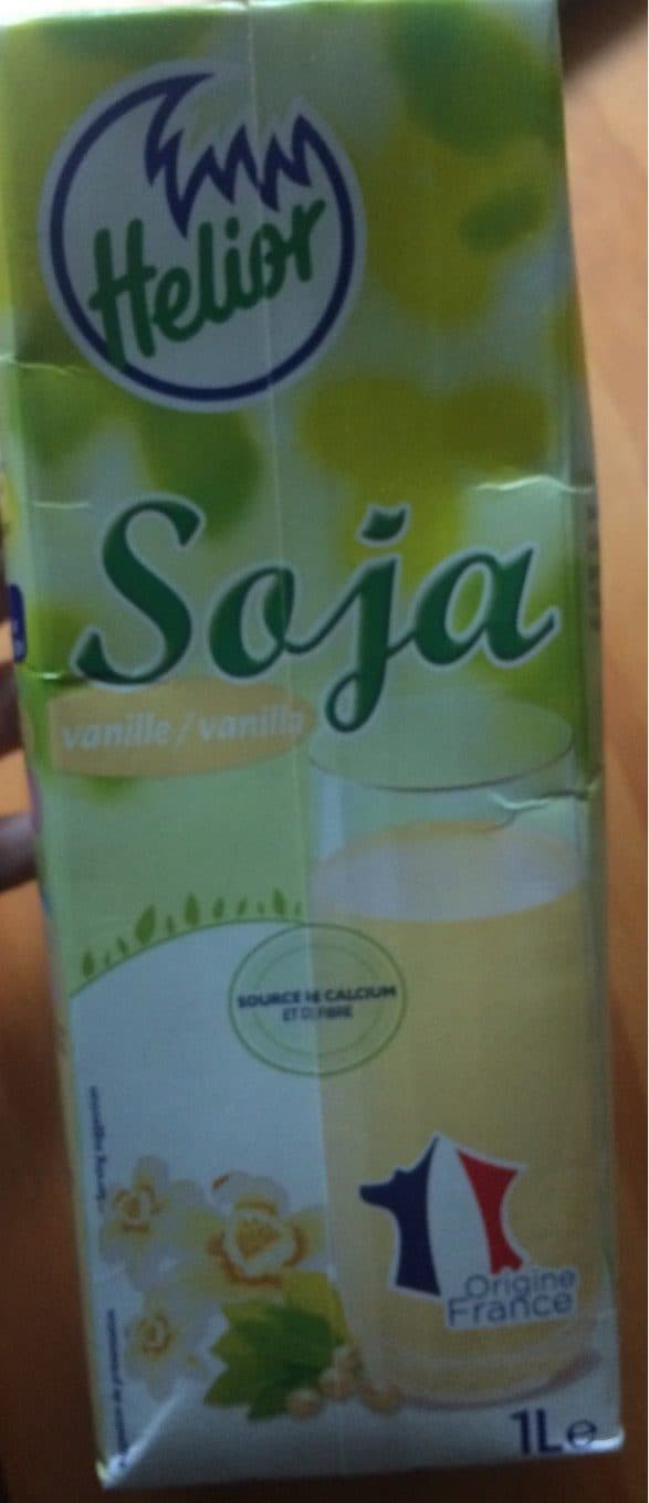 Helior Lait de soja vanille packshot
