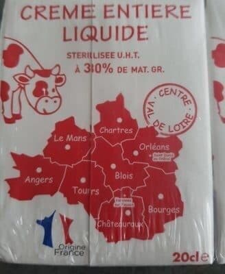VAL DE LOIRE Crème entière liquide packshot