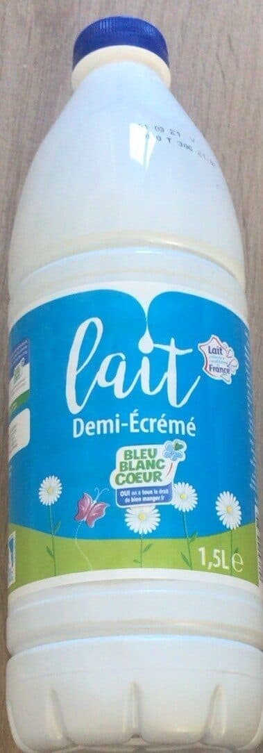 Blanc Bleu Cœur Lait demi-écrémé centre vallée de loire packshot