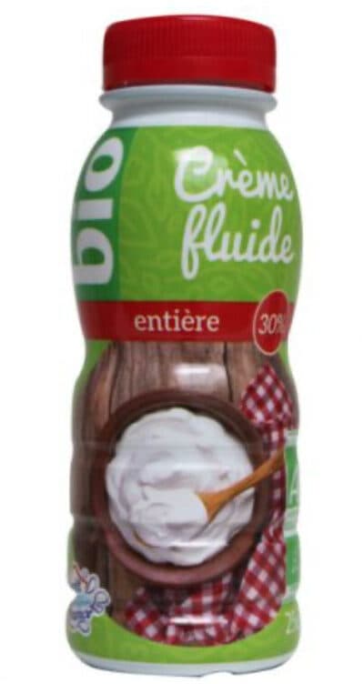 Open Food Facts Creme fluide entière bio 30% packshot