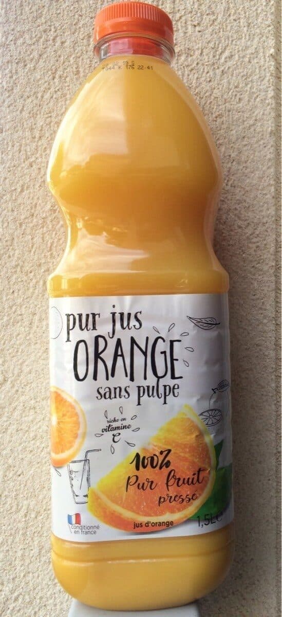 pur jus orange sans pulpe Pur Jus Orange sans pulpe packshot