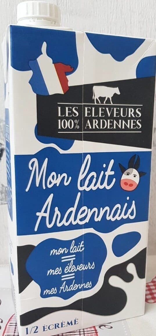 Les Eleveurs 100% Ardennes Mon lait Ardennais packshot