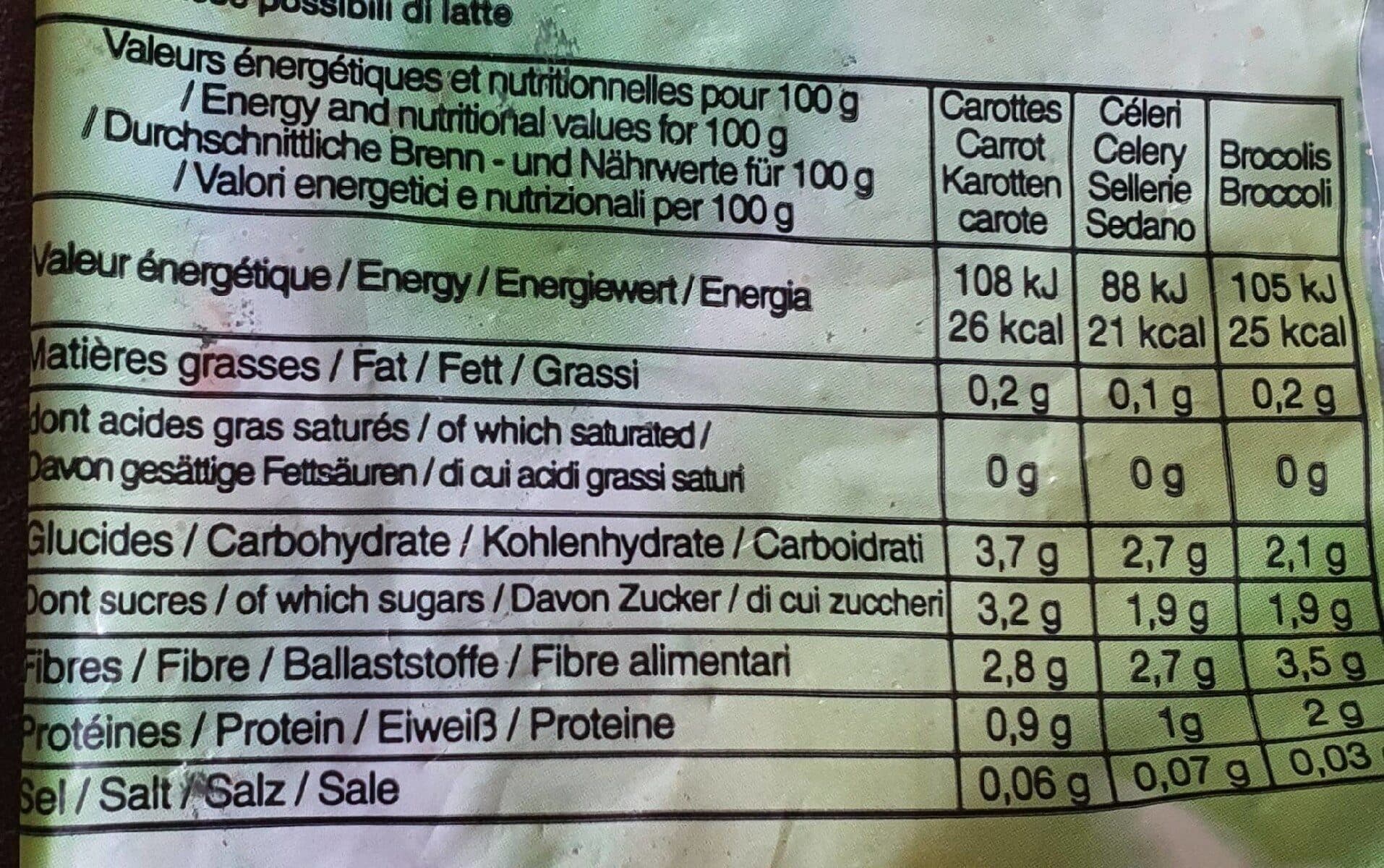 Open Food Facts Purée de carottes surgele packshot