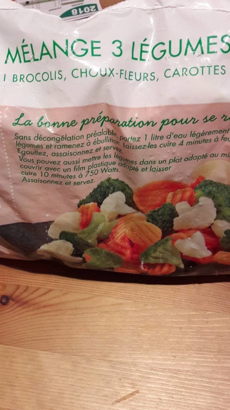 Toupargel Mélange 3 légumes packshot