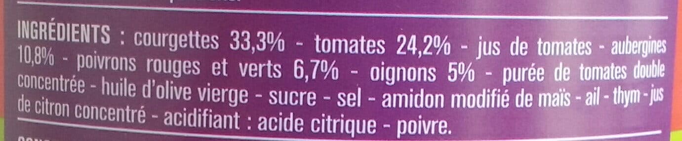 Monoprix Ratatouille provençale packshot