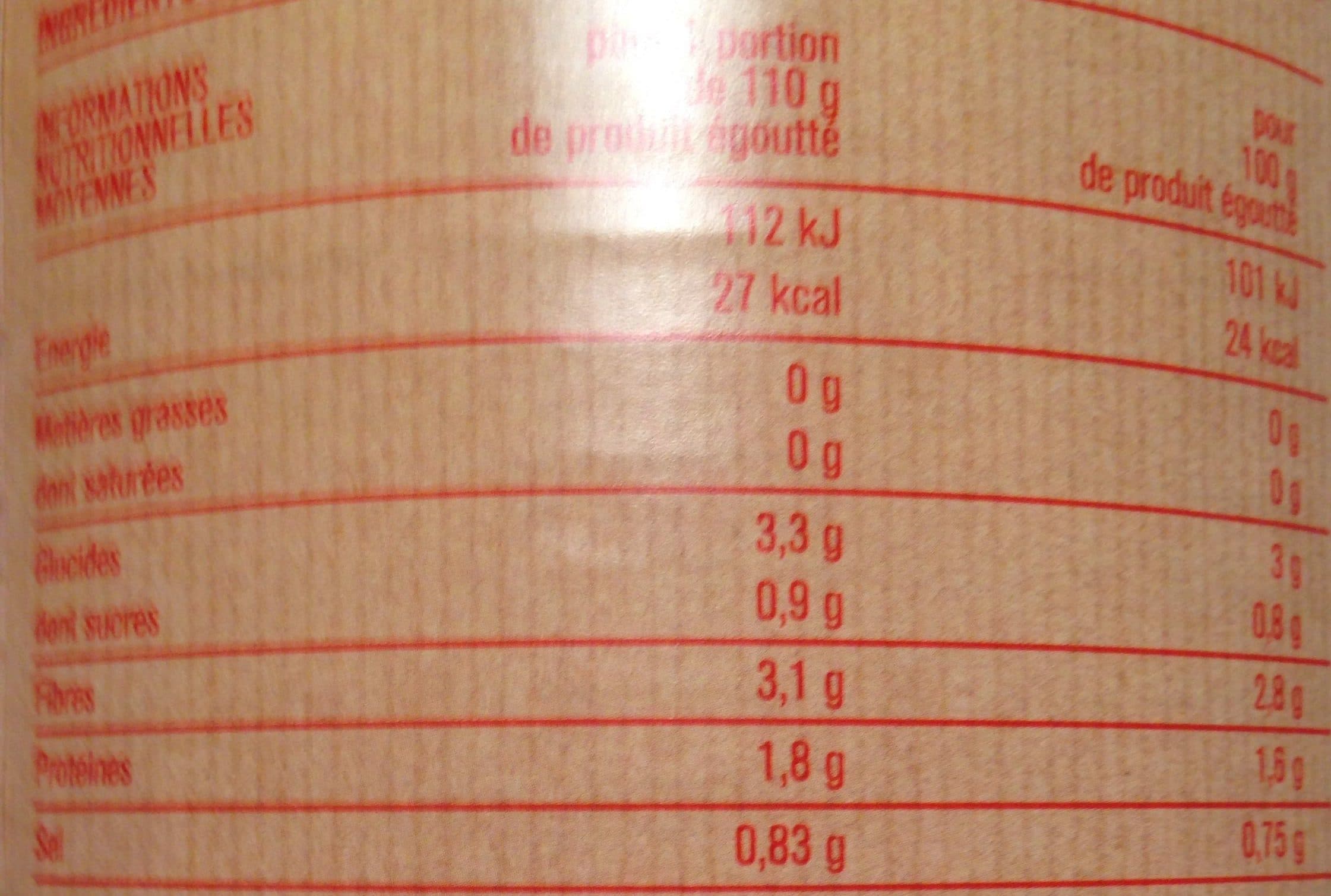 Monoprix Haricots Verts Très fins packshot