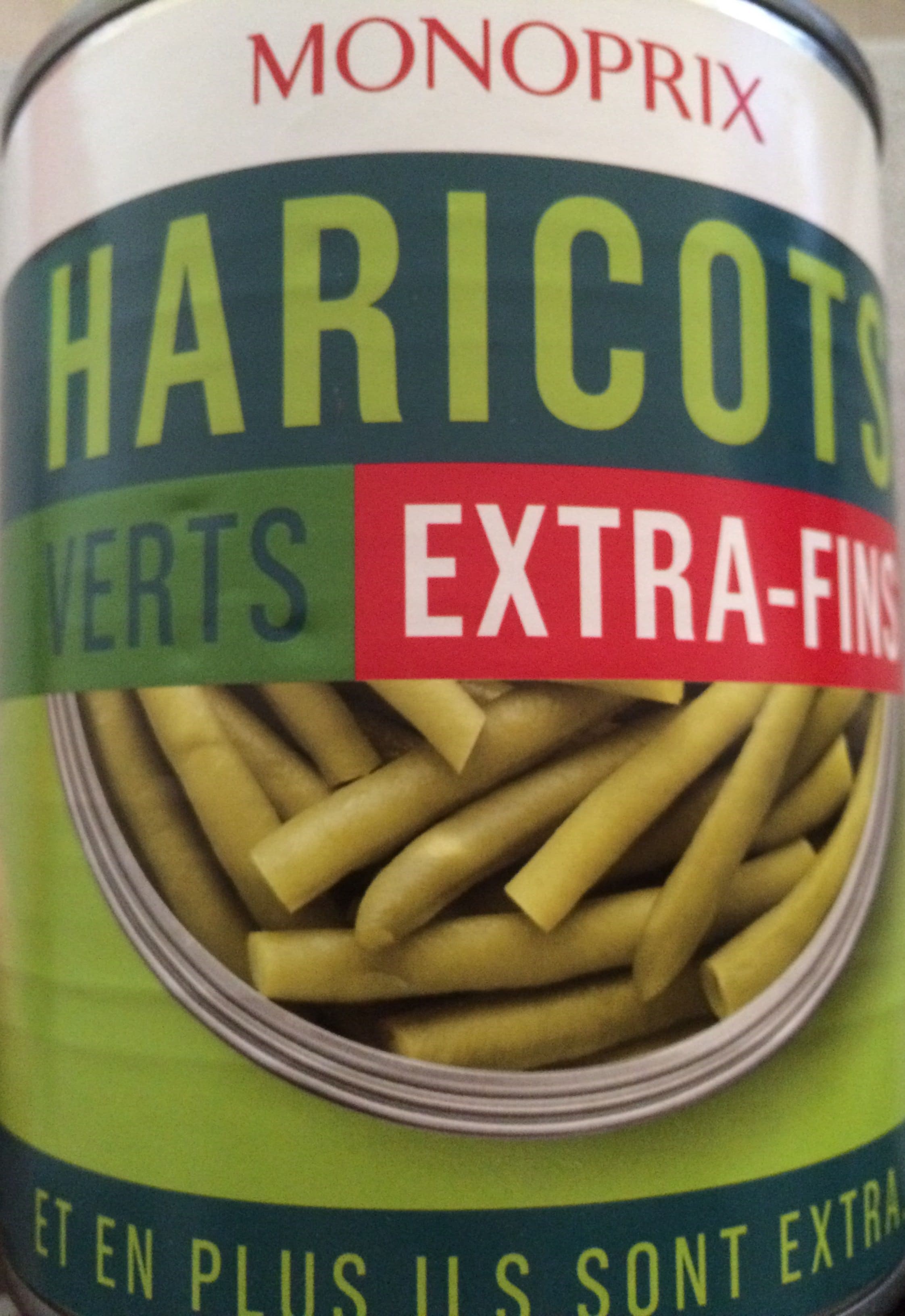 Monoprix Haricots verts extra-fins packshot