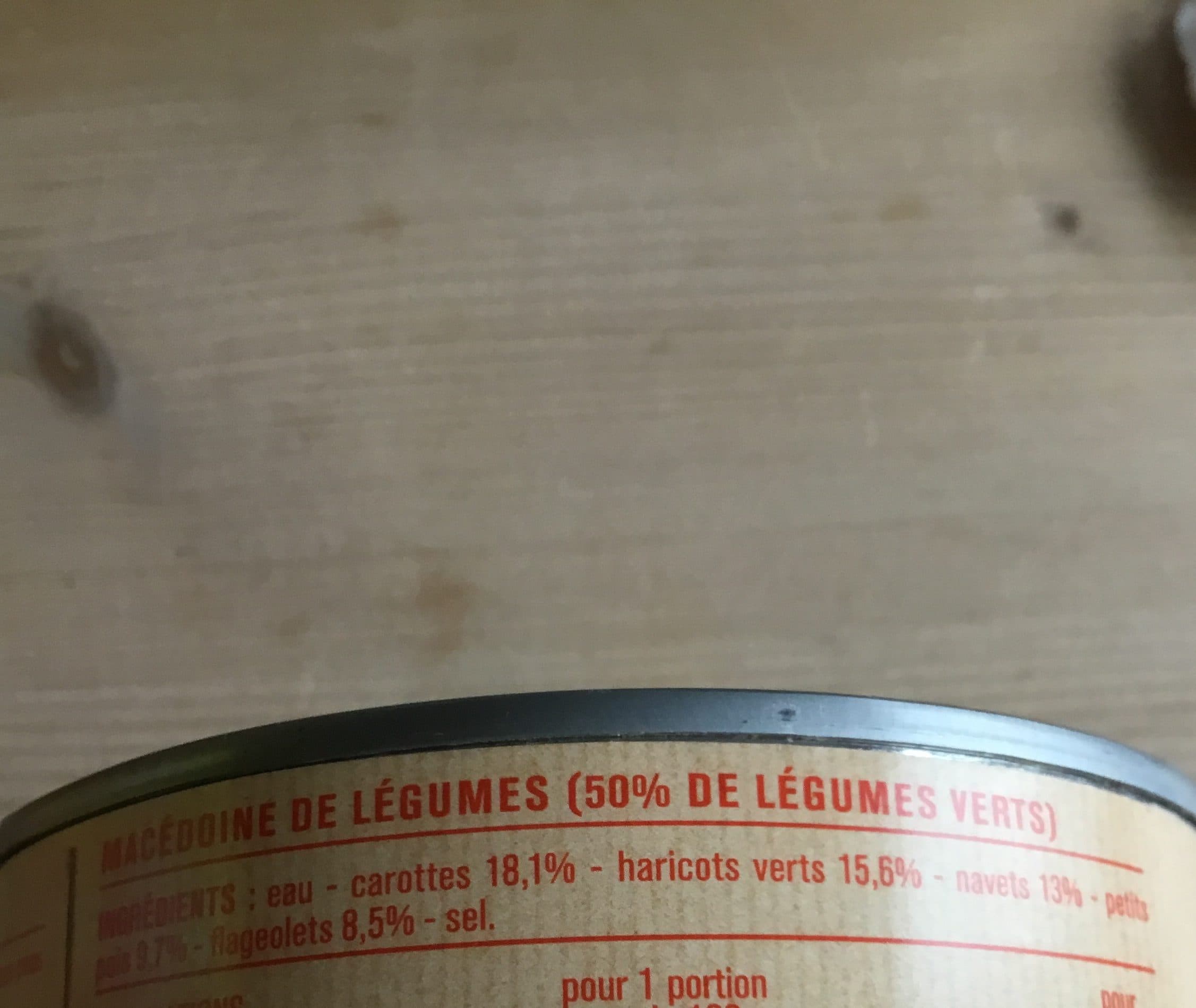 Monoprix Macédoine de légumes packshot
