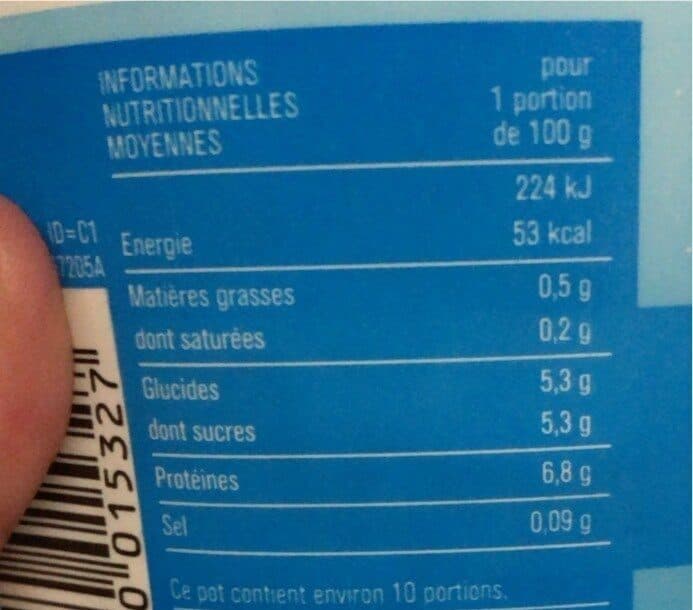 MONOPRIX Fromage blanc Nature 0% packshot