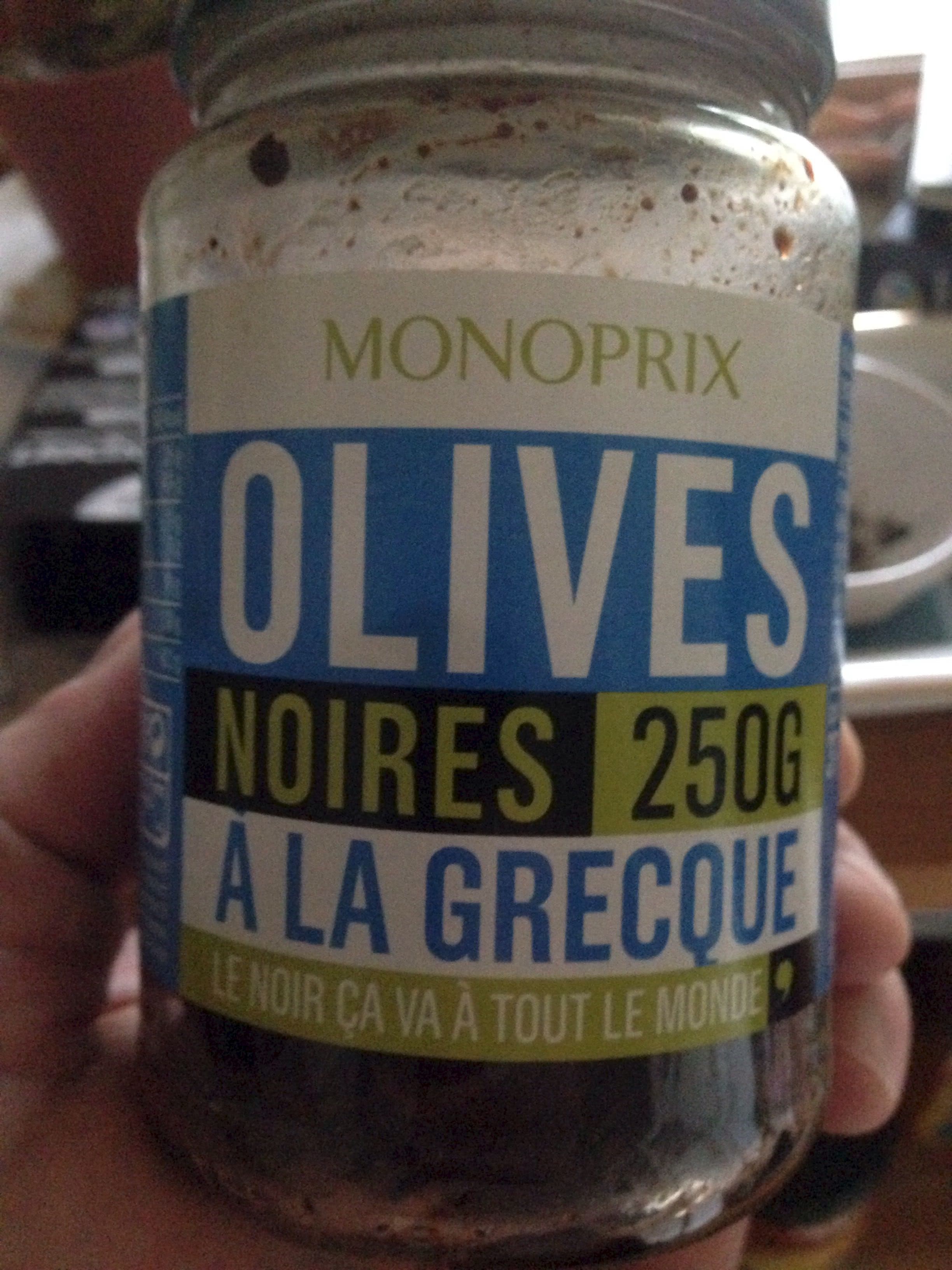 Monoprix Olives noires à la grecque packshot