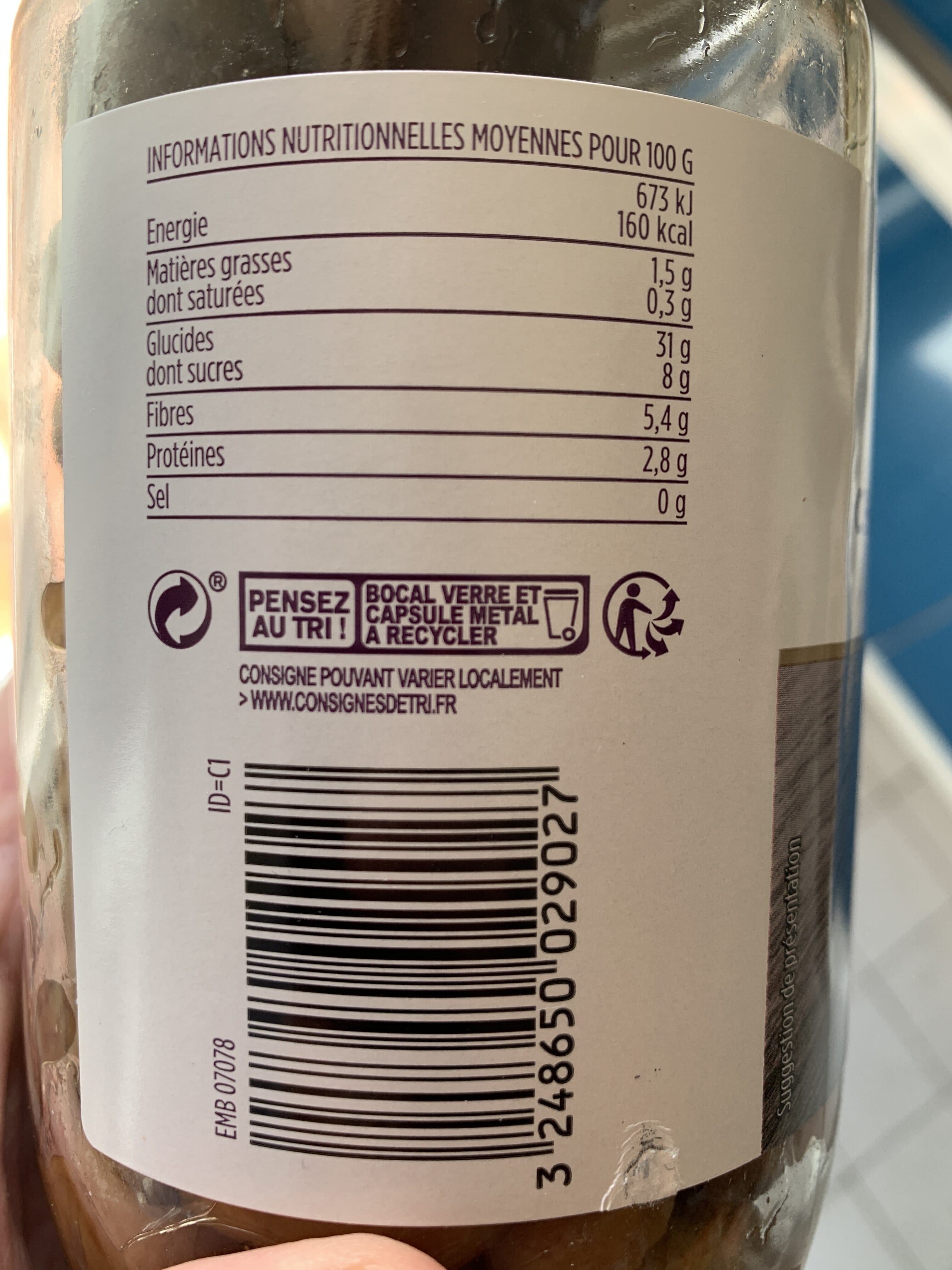 Monoprix Gourmet Châtaignes pelées au feu packshot