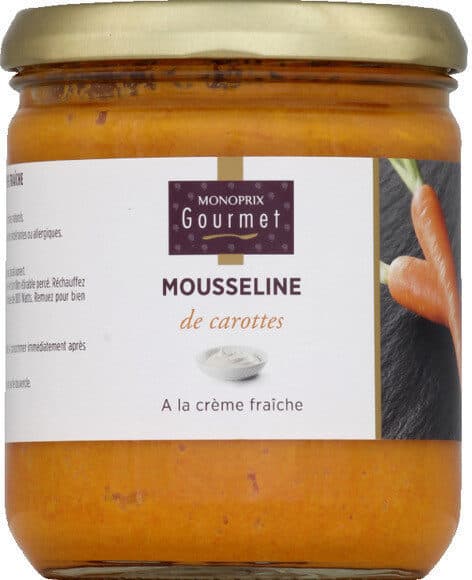 Monoprix Mousseline de carottes à la crème fraîche packshot