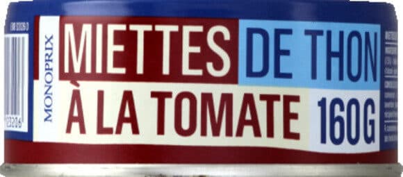 Monoprix Miettes de thon à la tomate packshot