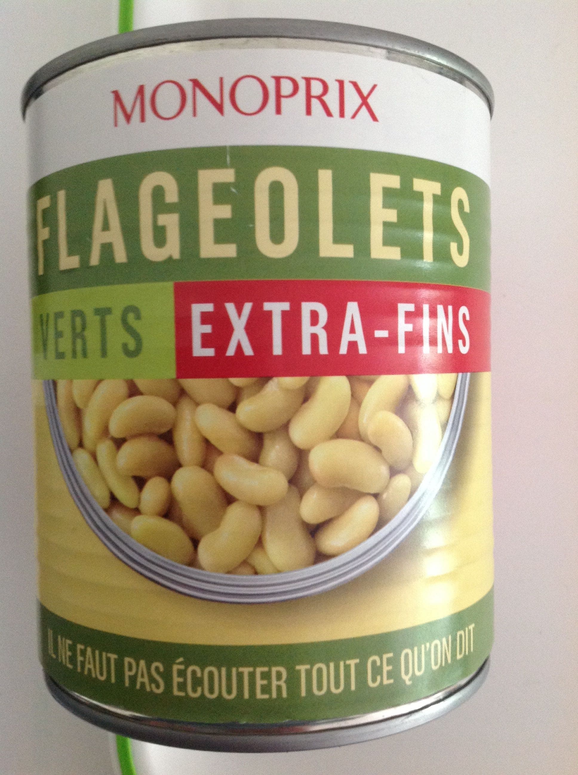 Monoprix Flageolets verts extra-fins packshot