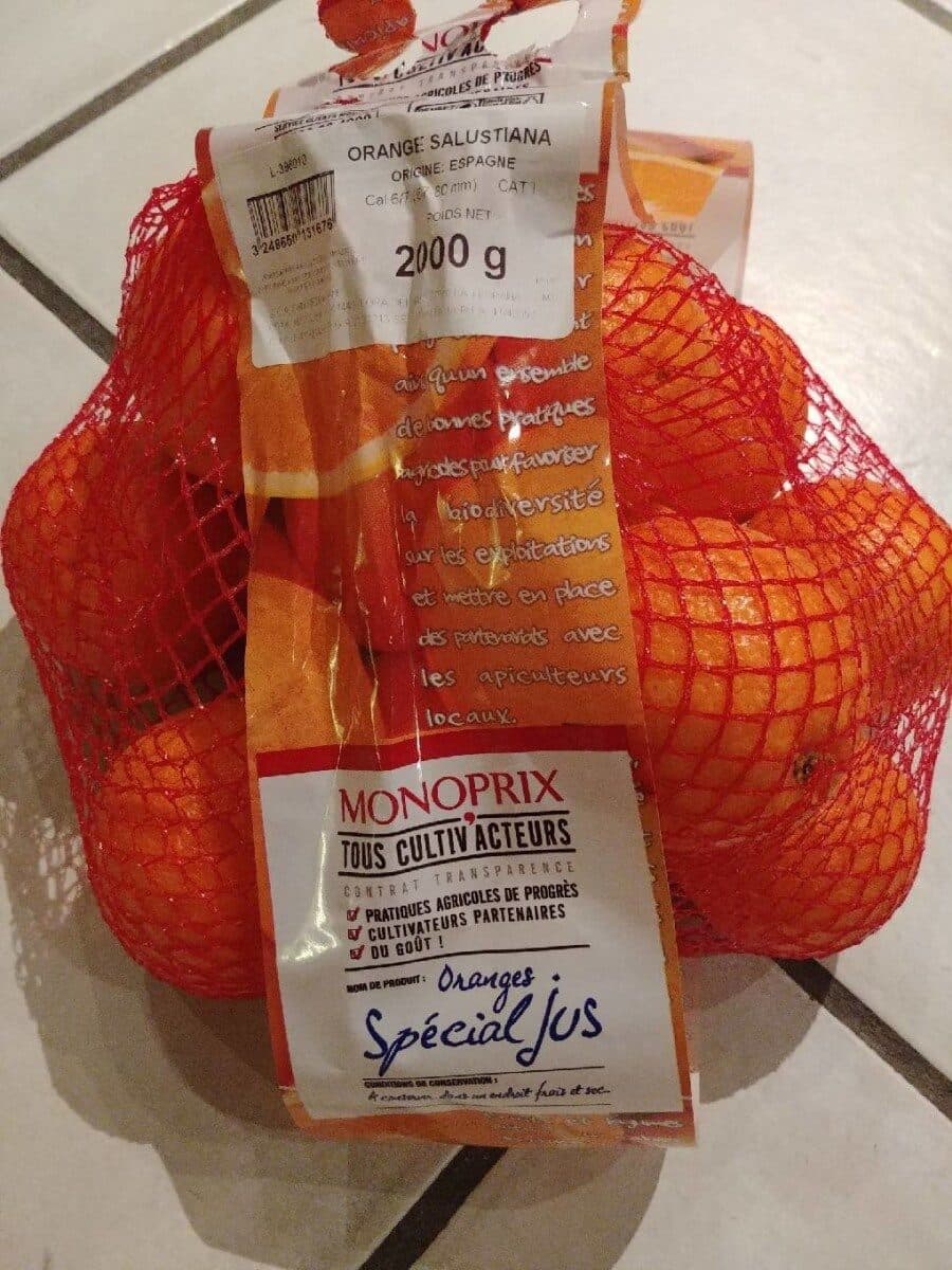 Monoprix Orange à jus sachet 2kgs packshot