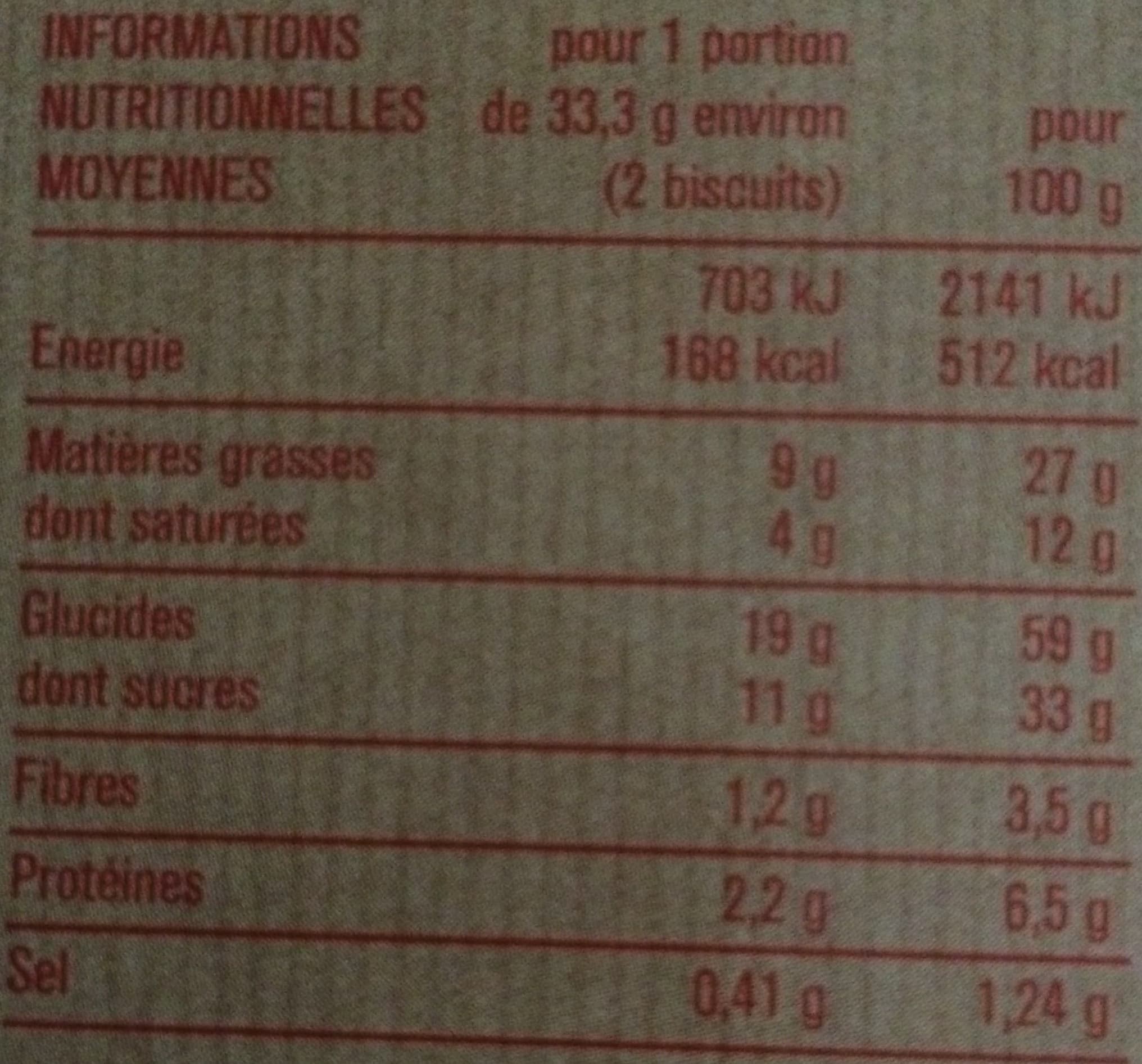 Groupe Casino Cookies Nougatine Aux Pépites de Chocolat packshot