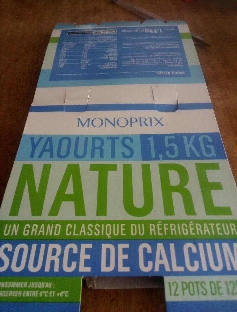Monoprix Yaourt nature packshot