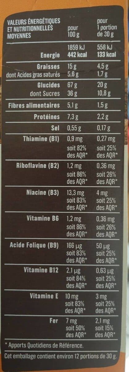 Monoprix Céréales Fourrées chocolat packshot