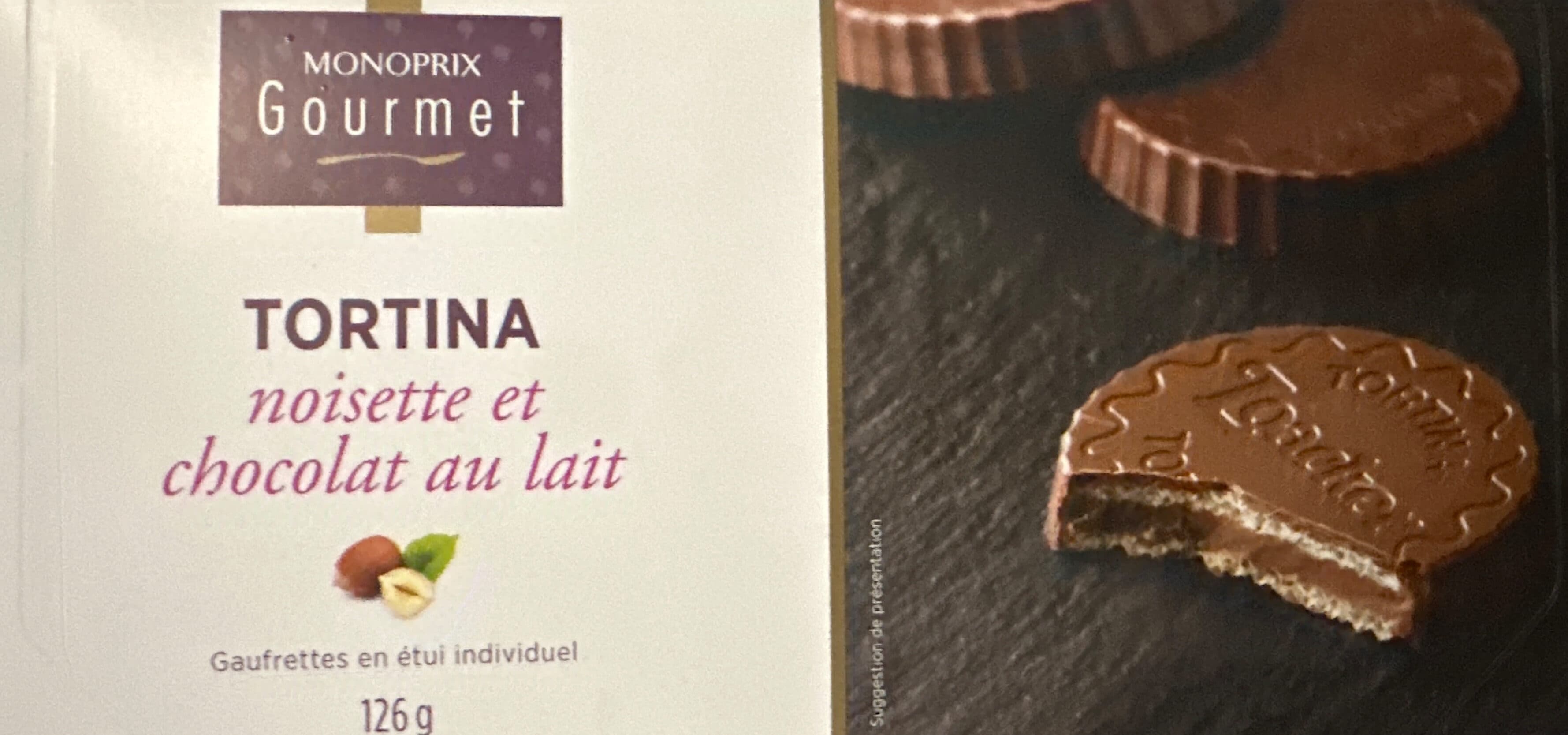 Monoprix Gourmet Tortina Noisette et Chocolat au Lait packshot