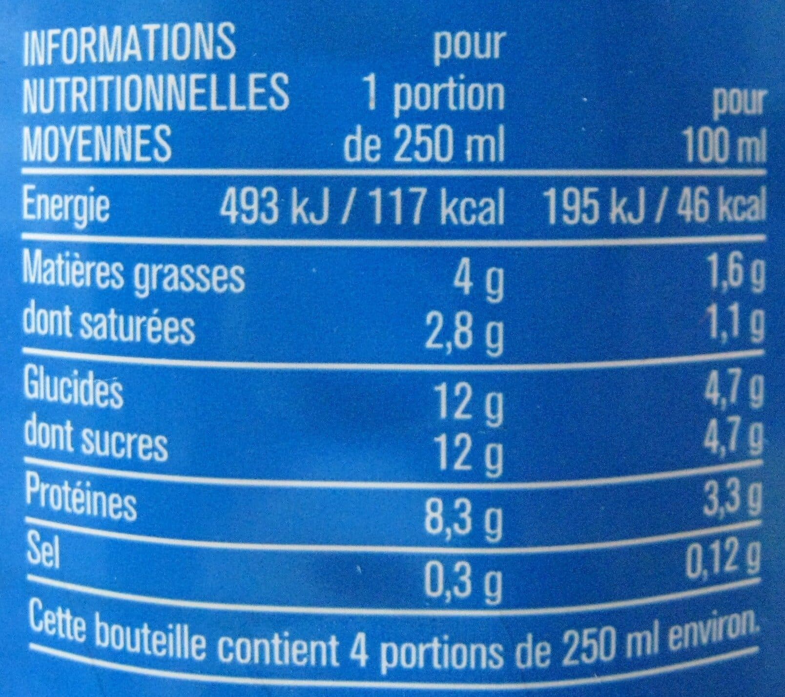 Groupe Casino Lait demi écrémé packshot