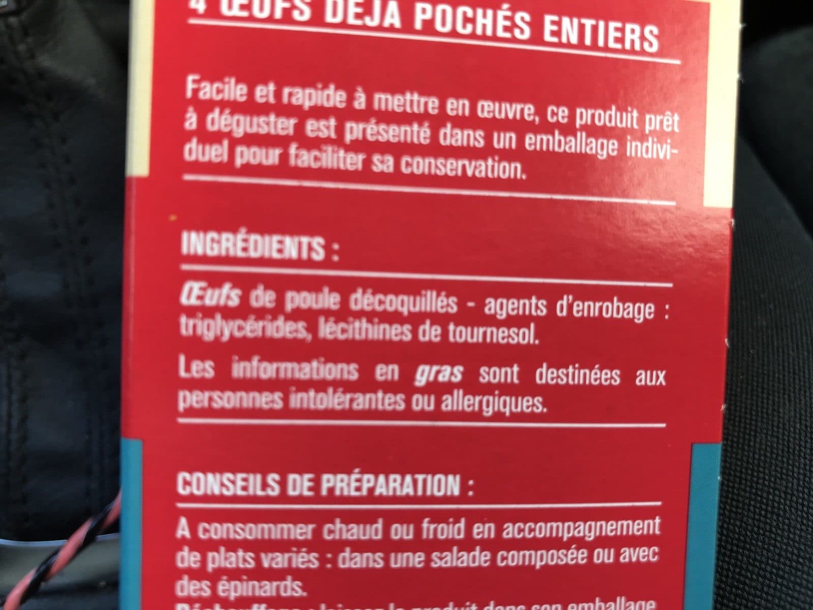 Monoprix Oeufs Pochés Entiers packshot