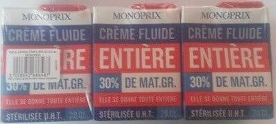 Groupe Casino Crème Fluide Entière (30 % MG) packshot