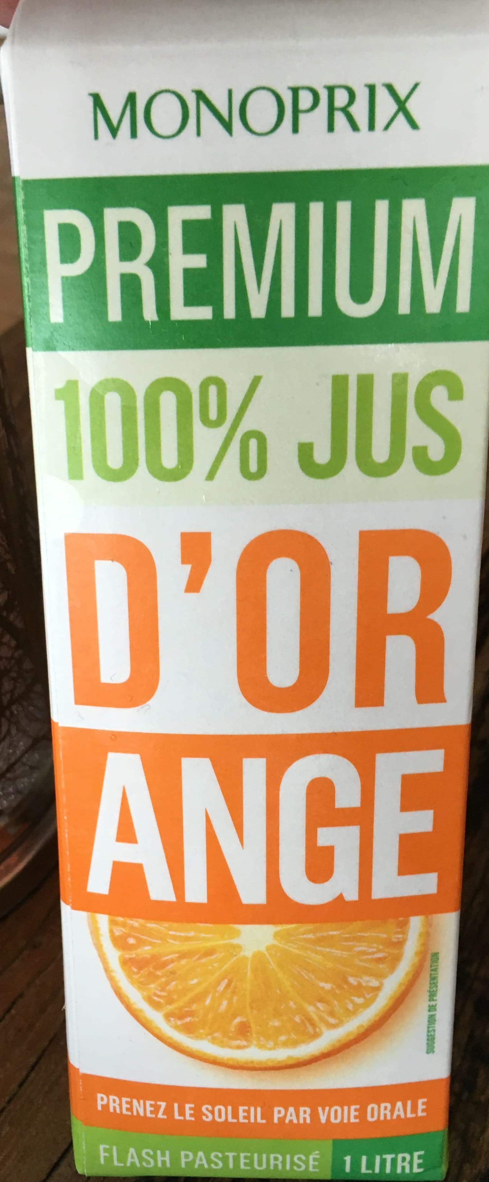 Monoprix Premium 100% Jus d'orange packshot