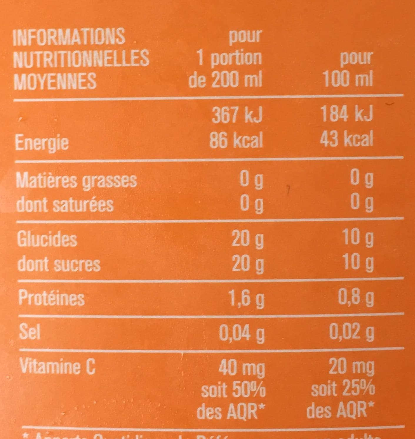 Monoprix Premium 100% Jus d'orange packshot