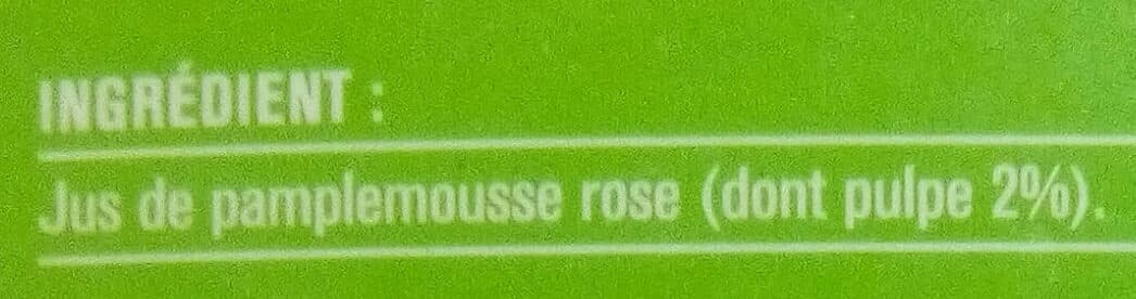 Monoprix Jus de pamplemousse rose 100% pur jus packshot