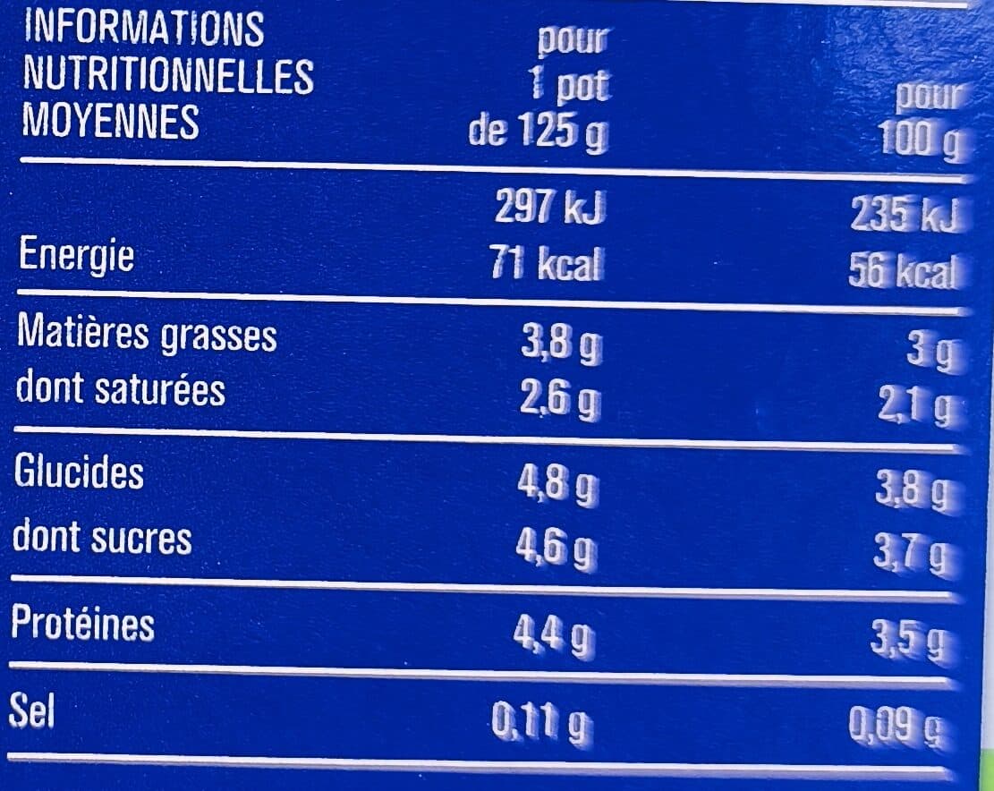 Monoprix 4 yaourts brassés nature packshot