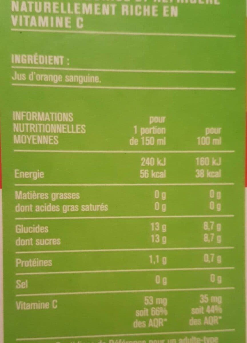 Monoprix Premium 100% jus d'orange sanguine packshot
