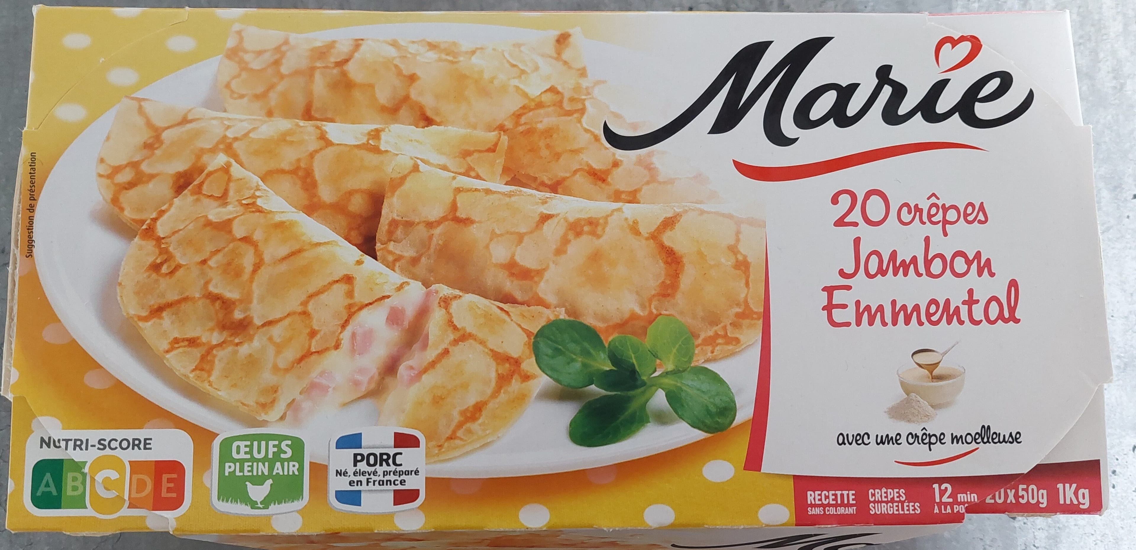 Marie 20 crêpes Jambon Emmental packshot