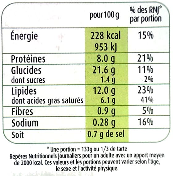 Marie Tarte à la Paysanne packshot