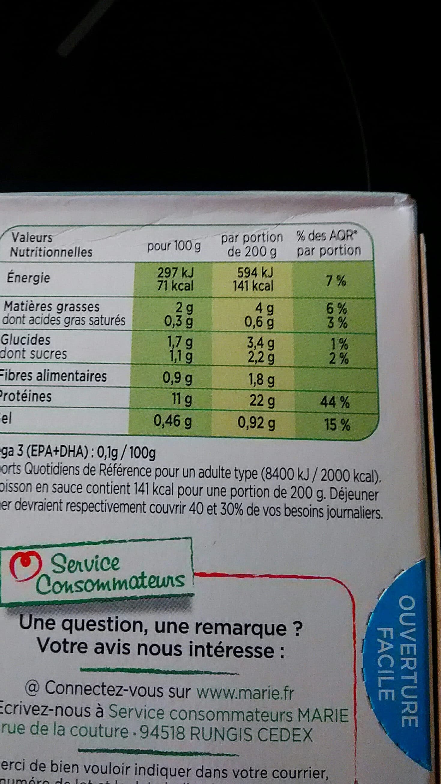 Marie Cabillaud à la provençale packshot