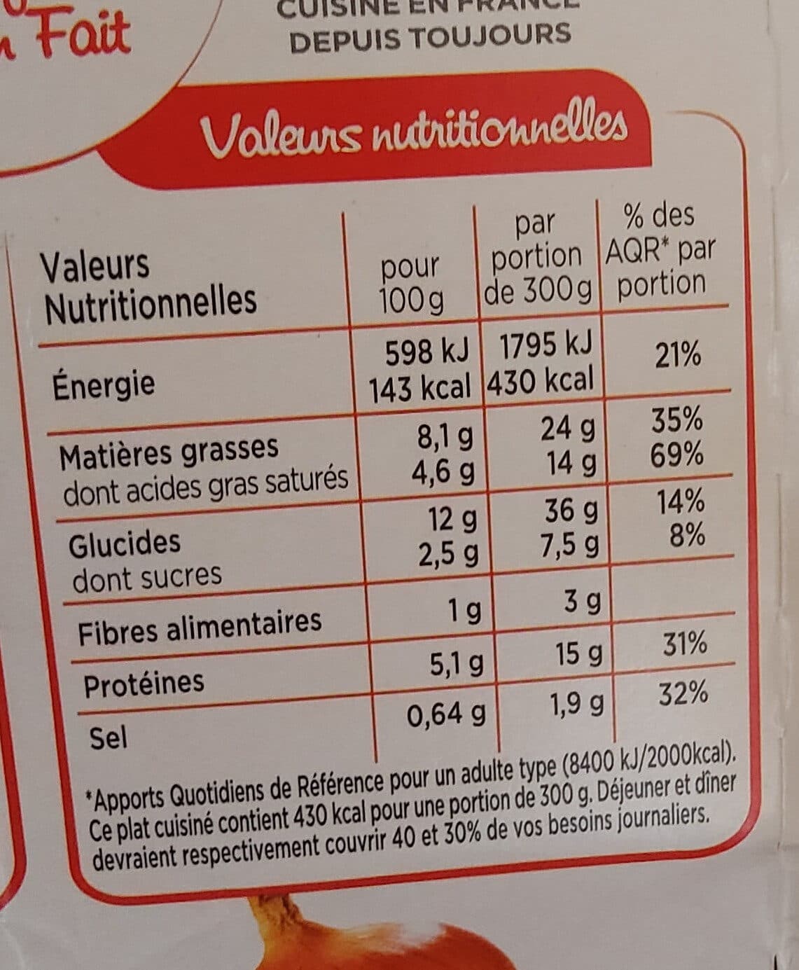 Marie Tartiflette packshot