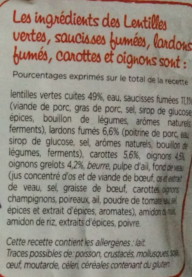 Marie Saucisses et lardons fumés packshot