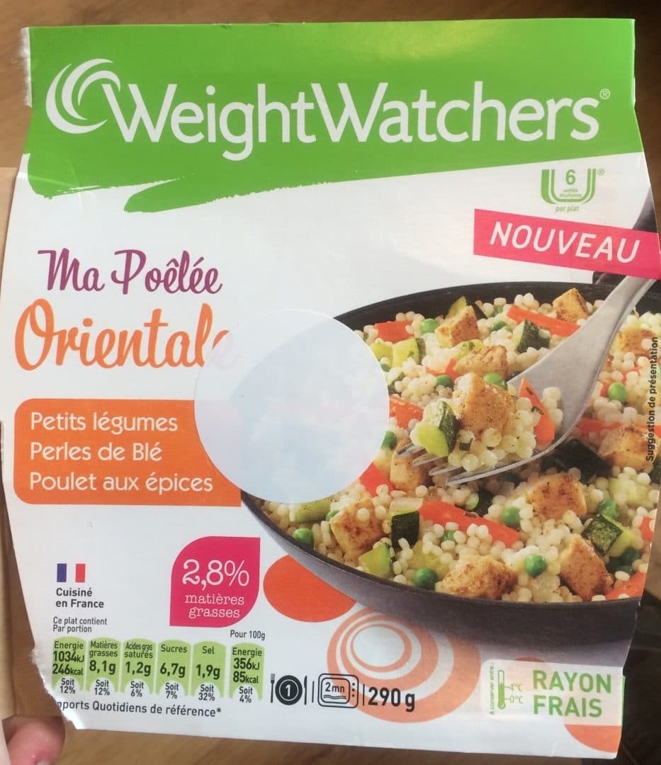 Weight Watchers Ma poêlée orientale petits légumes perles de blé et poulet aux épices (2,8% MG) packshot