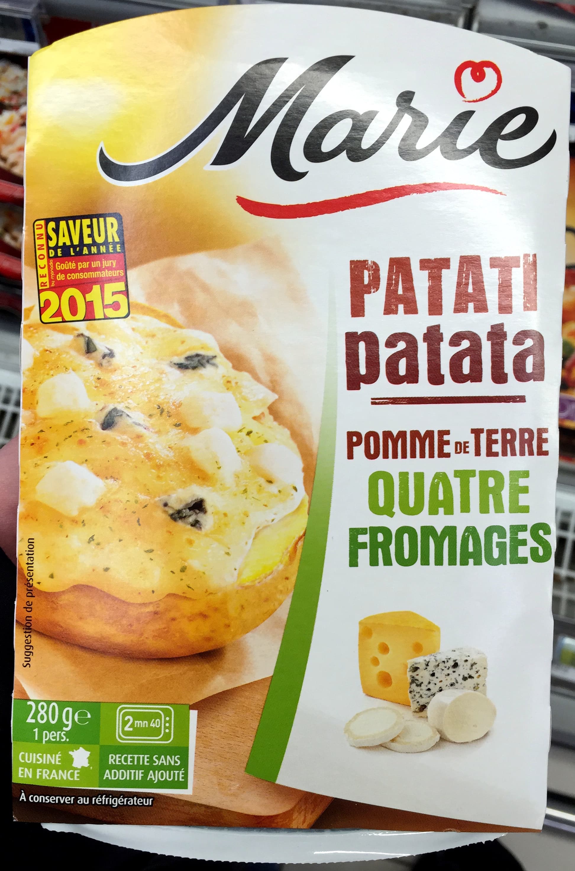 Marie Patati Patata, Pomme de Terre Quatre Fromages packshot