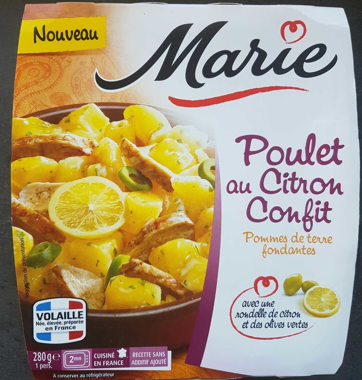 Marie Poulet au citron confit packshot