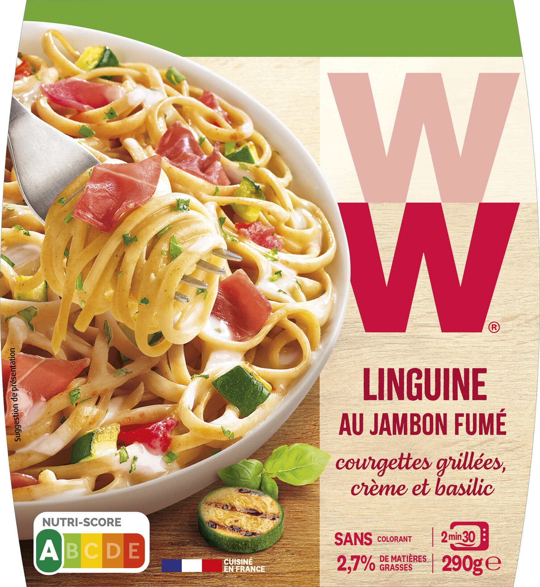 WW Linguine au jambon fumé packshot